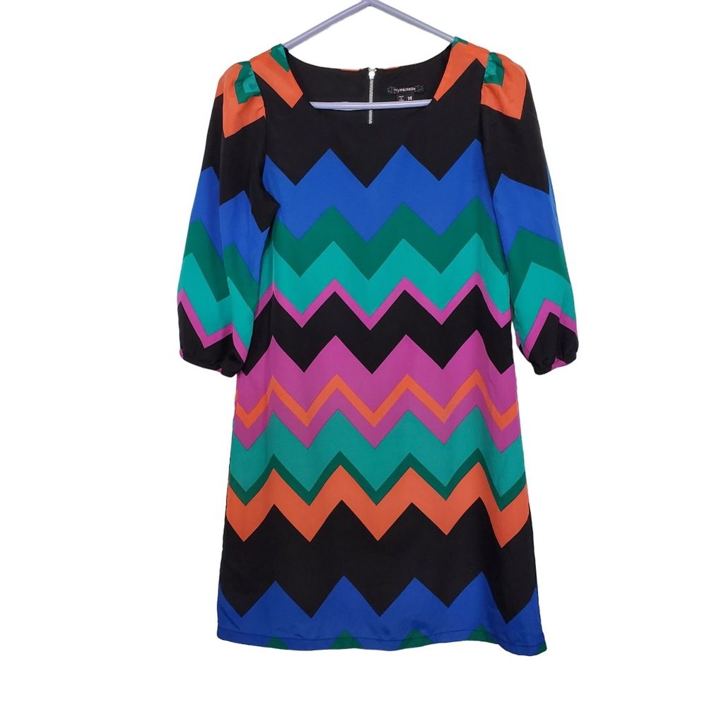 My Michelle Girls Dress sz 14 Multicolored